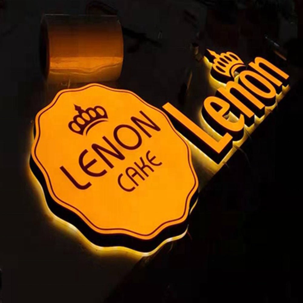 Lenon Cake 3D Frontlit And Backlit Channel Letter Led Light Sign - Shineneon