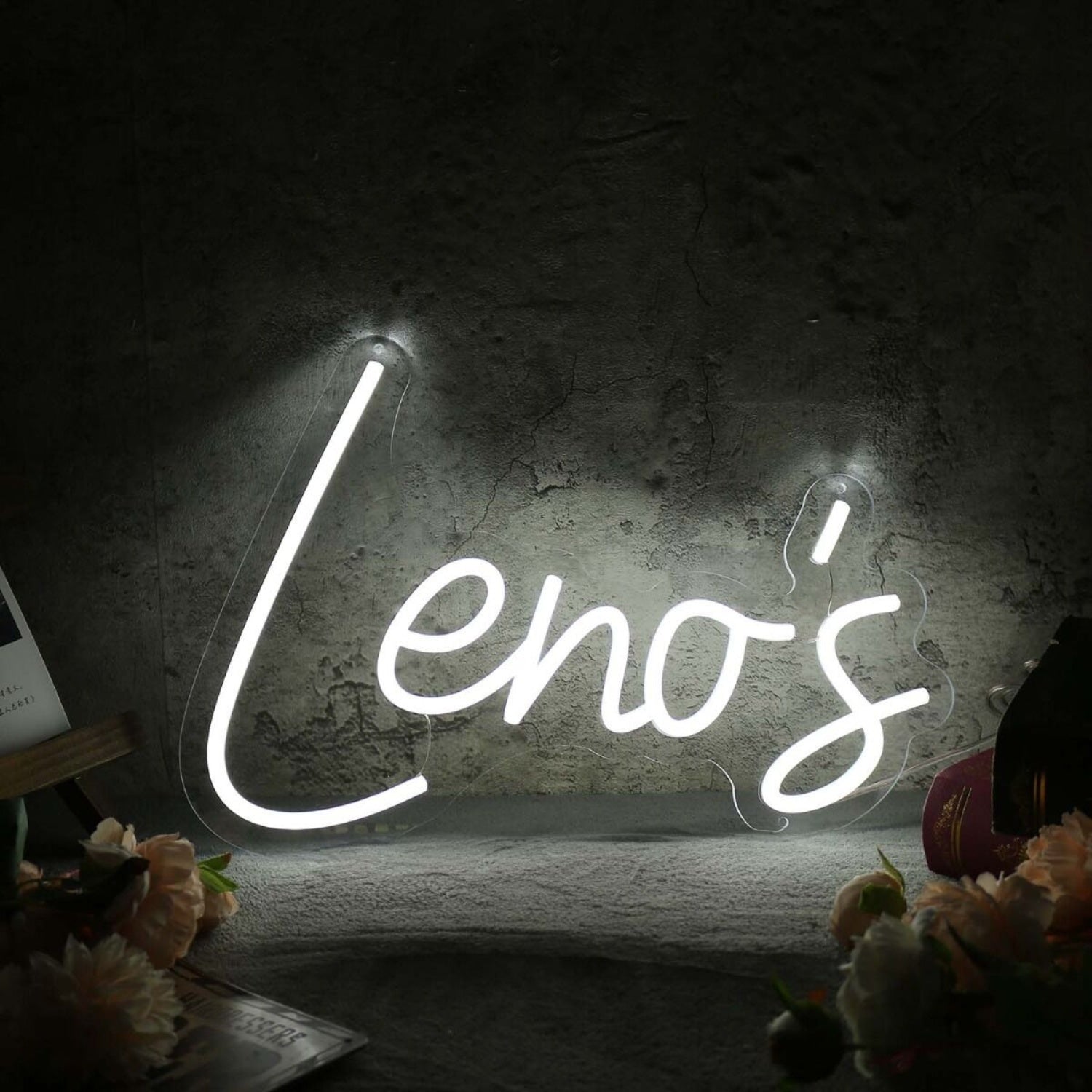 Lenos White Led Neon Sign - Shineneon