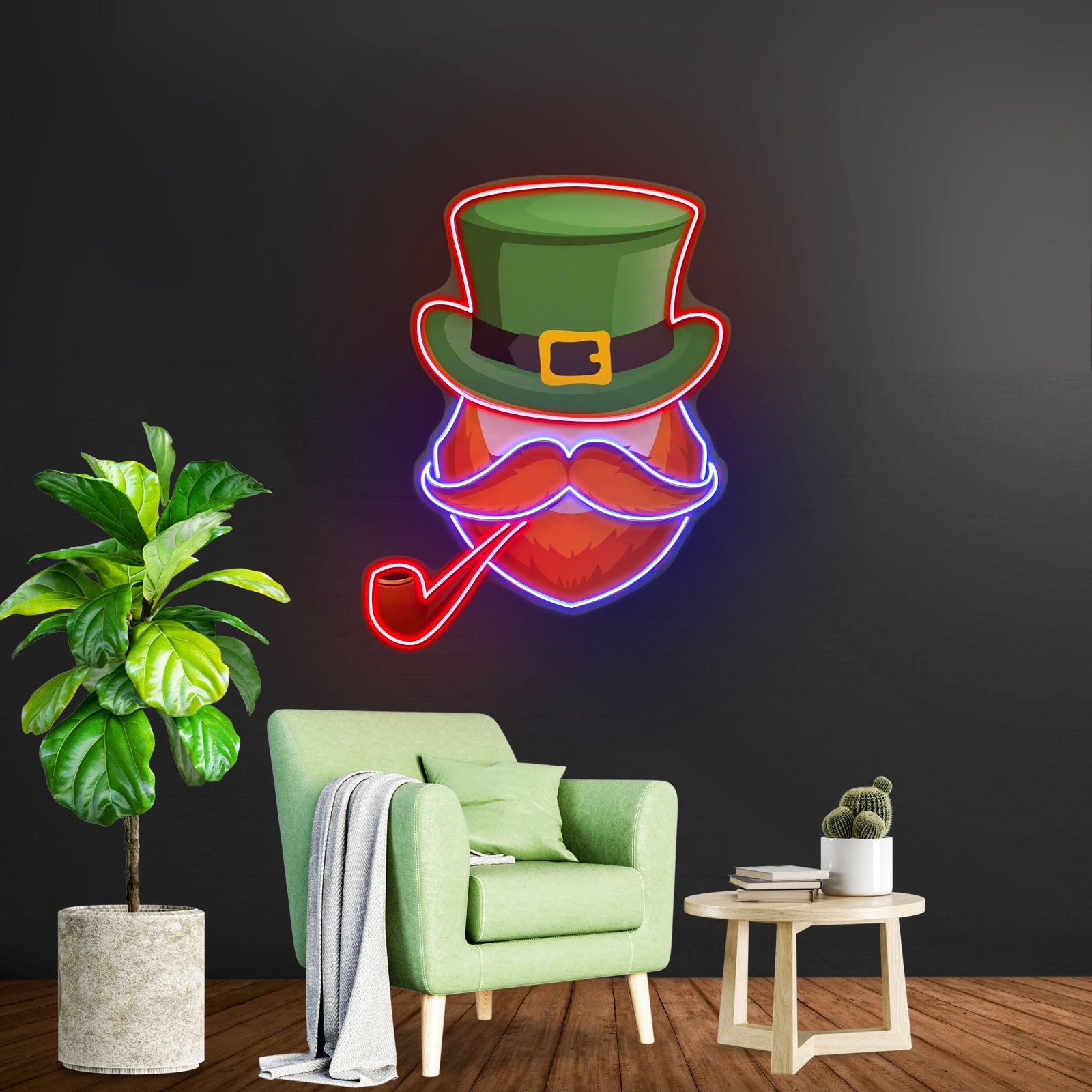 Leprechaun Beard St Patrick Day Led Signs - Shineneon