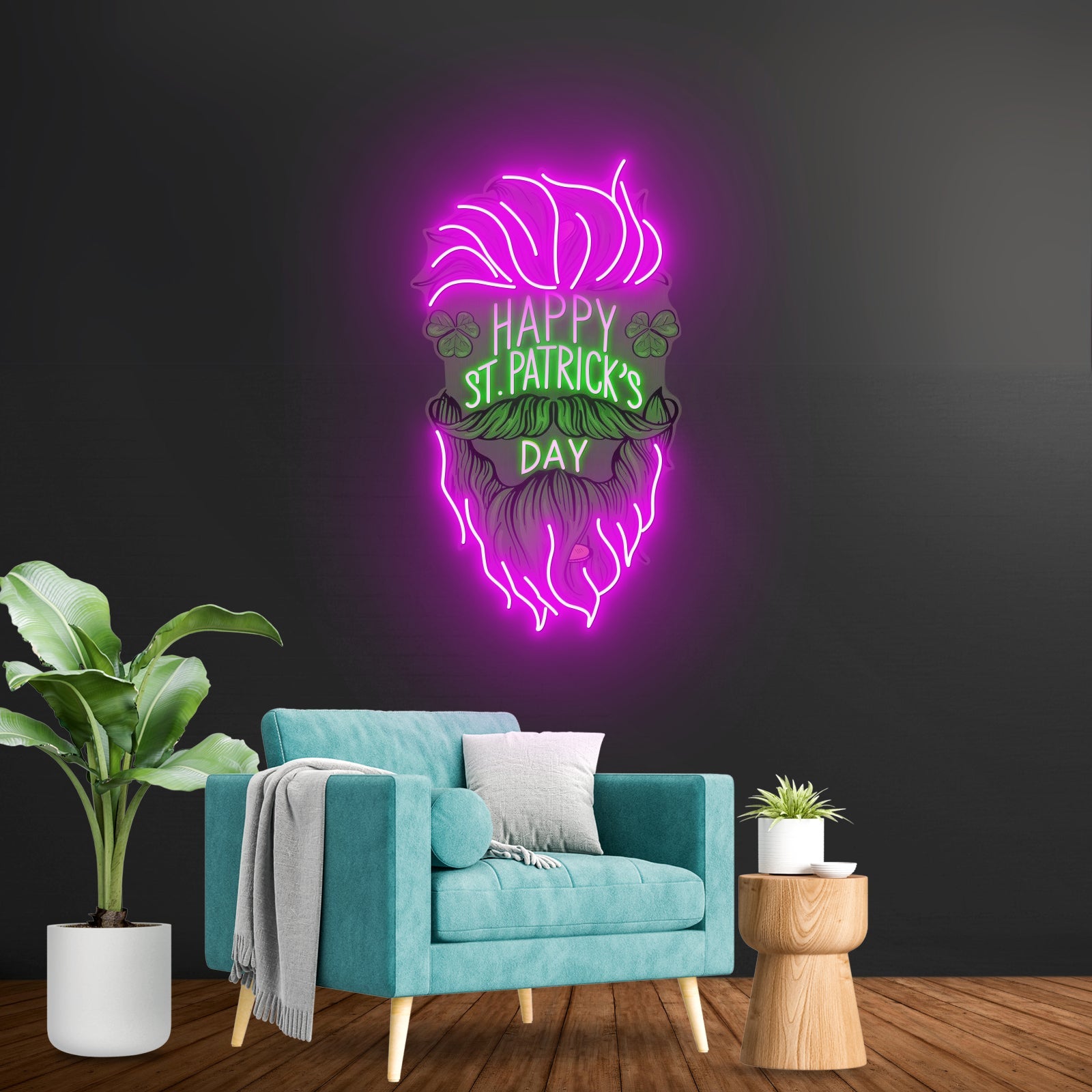 Leprechaun Head Saint Patrick Day Led Neon Signs - Shineneon