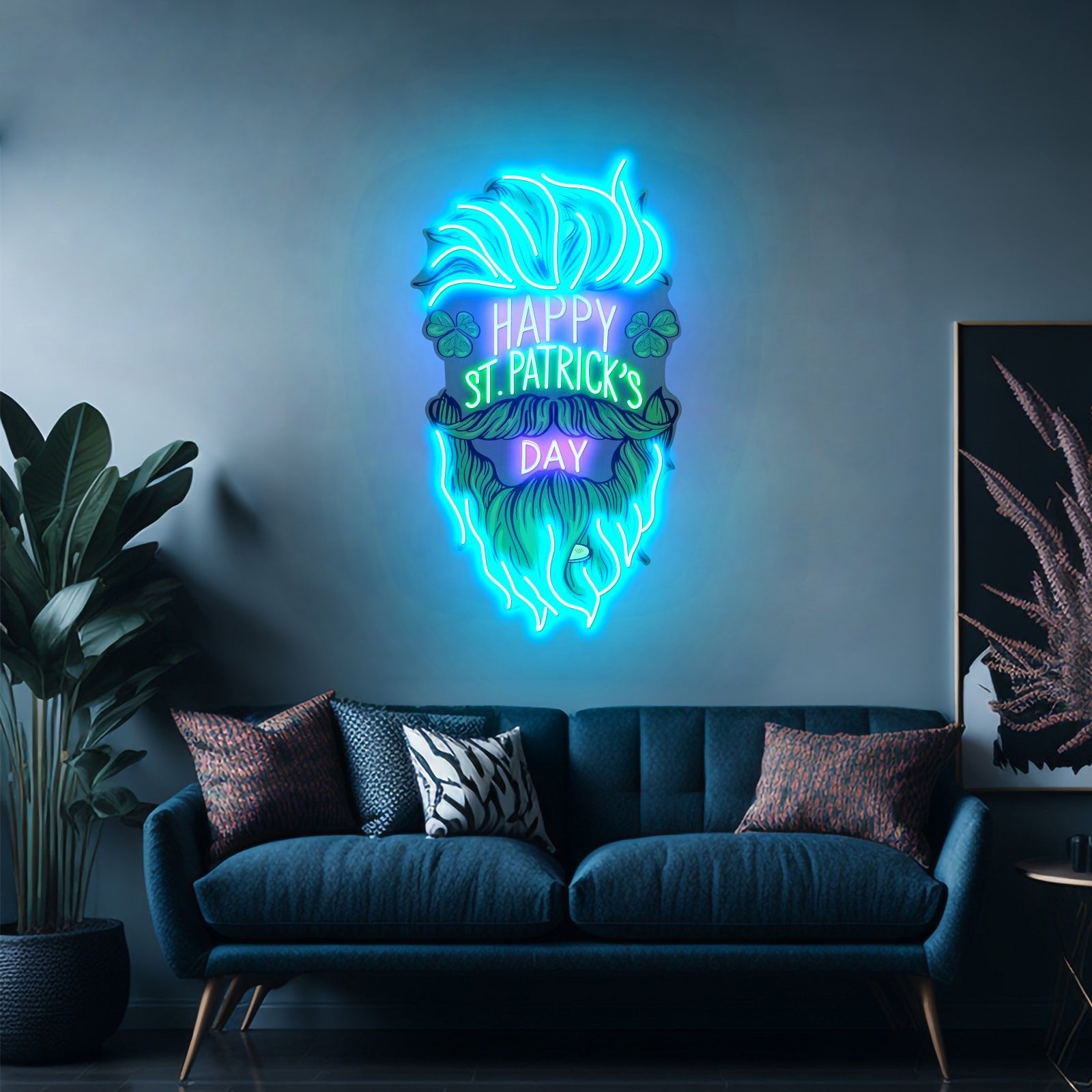 Leprechaun Head Saint Patrick Day Led Neon Signs - Shineneon