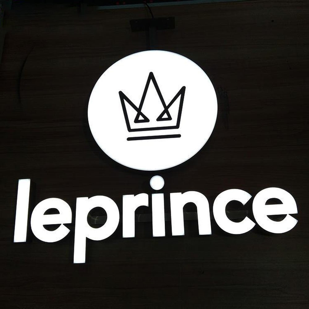 Leprince With Logo 3D Frontlit Letters Metal Led Sign - Shineneon