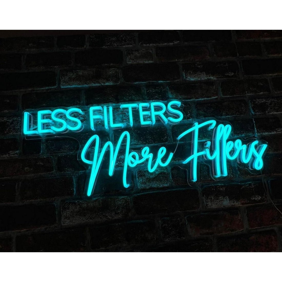 Less Filters More Fillers Led Sign Business Neon Sign - Shineneon