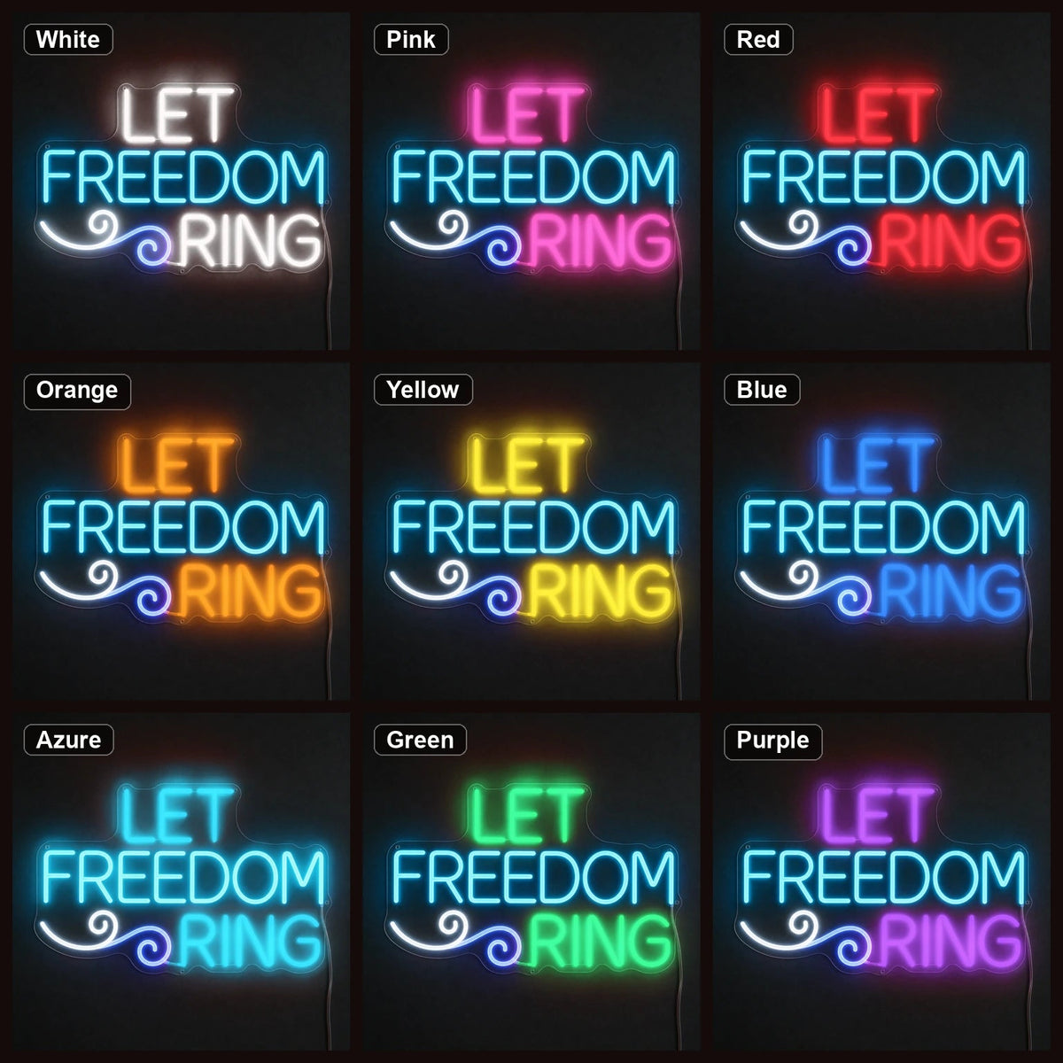 Let Freedom Ring LED Neon Sign Man Cave Neon Sign - Shineneon