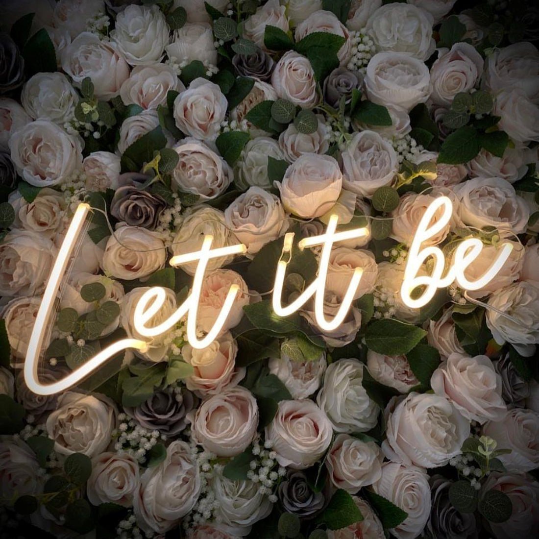 Let It Be Neon Signs Neon Lights Led Neon Signs - Shineneon