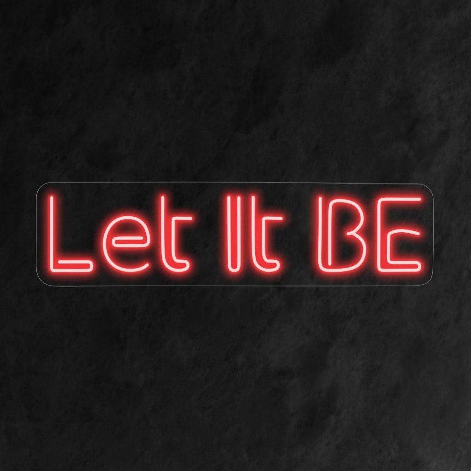 Let It Be Red Led Neon Sign For Home Cafe Studio Decor | Shineneon