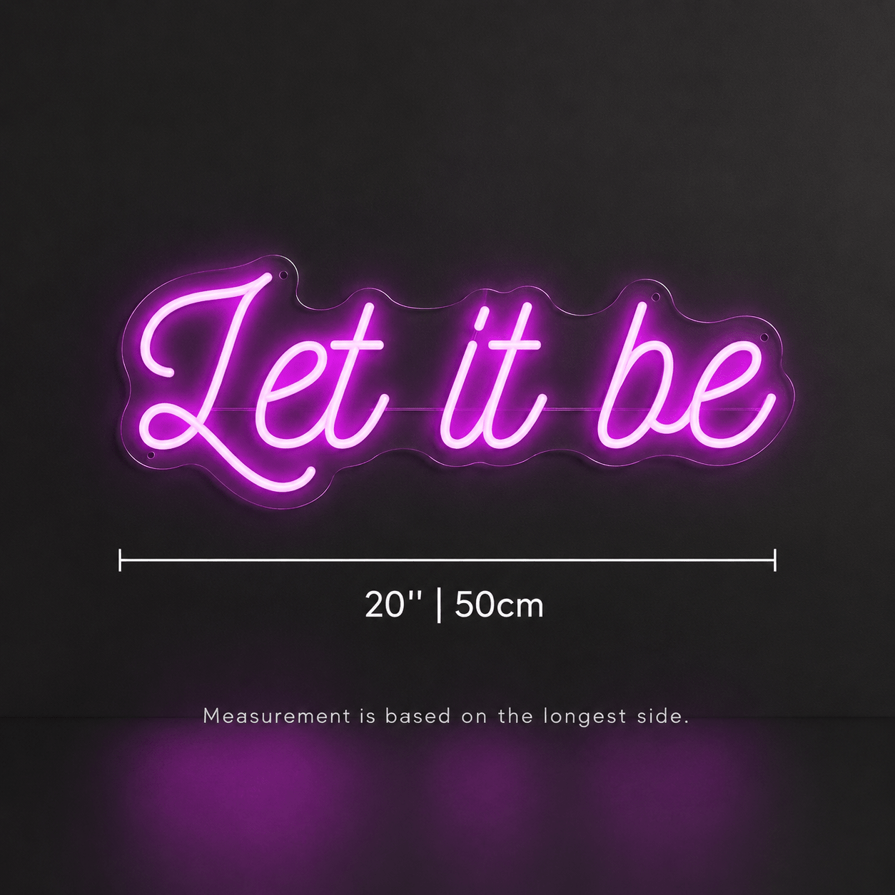 Let It Be Wall Decor LED Neon Sign - Shineneon