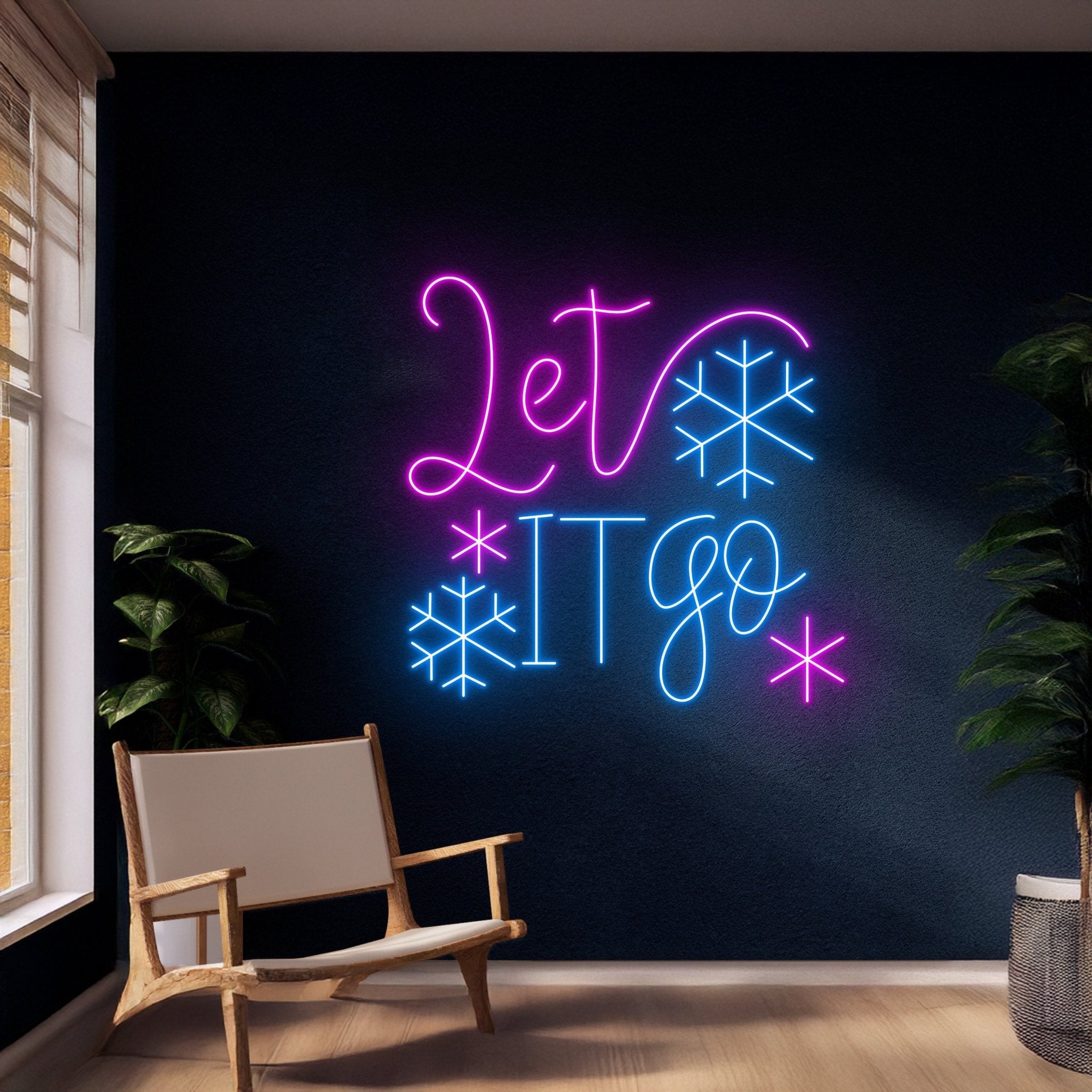 Let It Go Snowflake Neon Sign - Shineneon