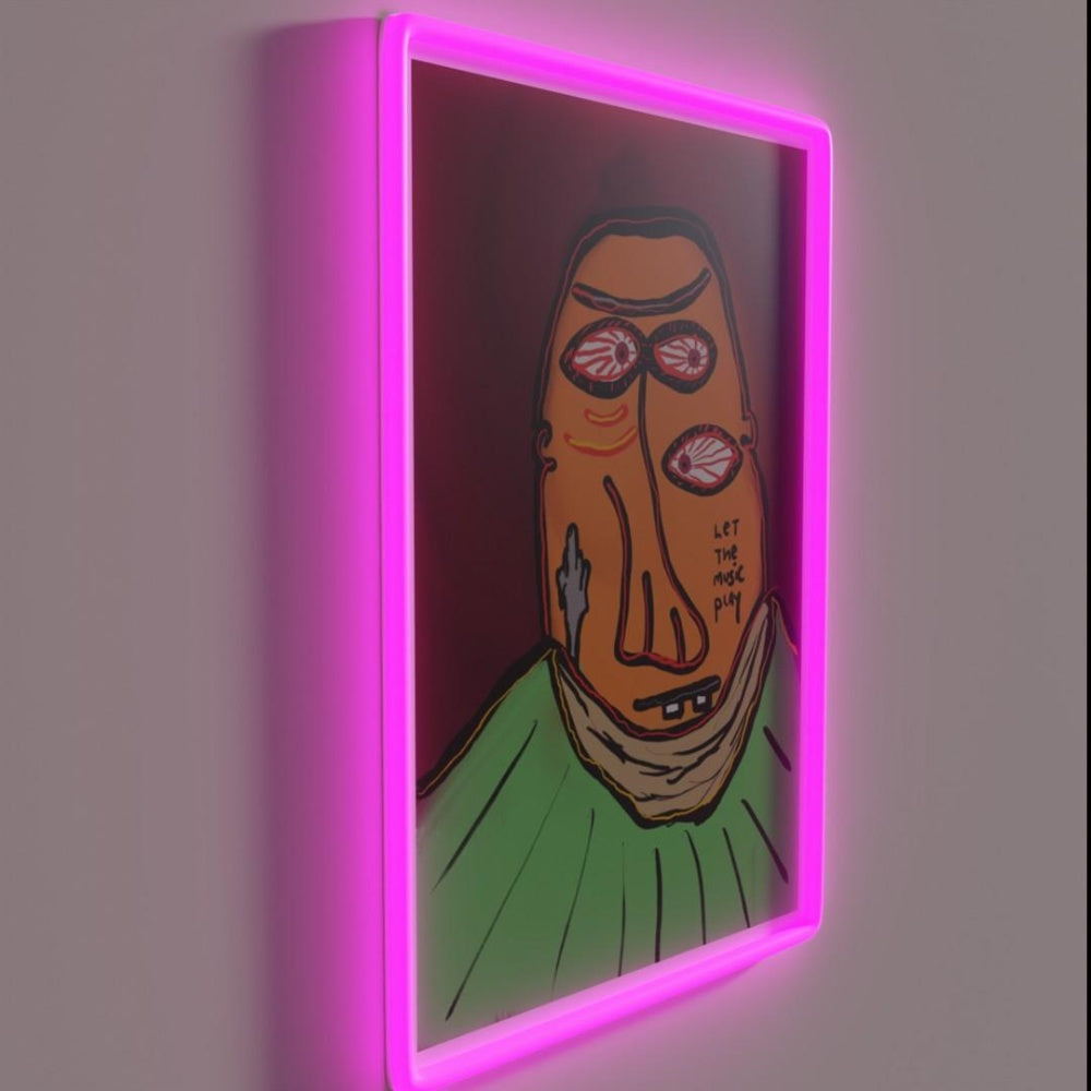 Let Music Play Rgb Led Neon Sign