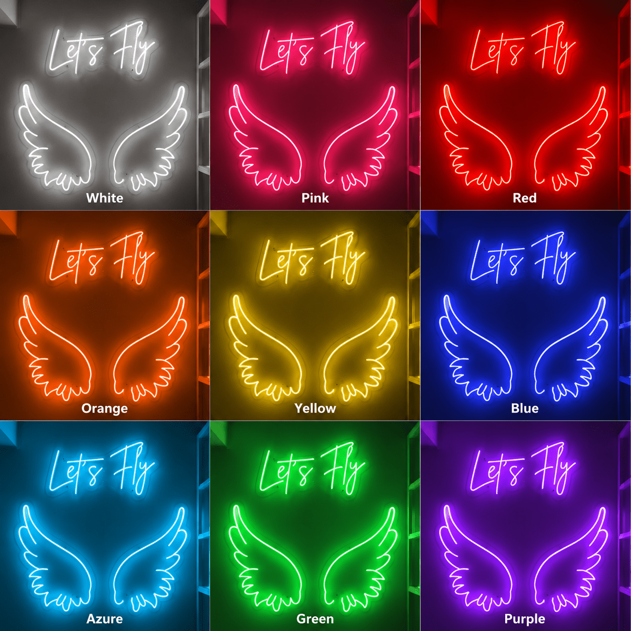 Let S Fly LED Neon Sign - Shineneon