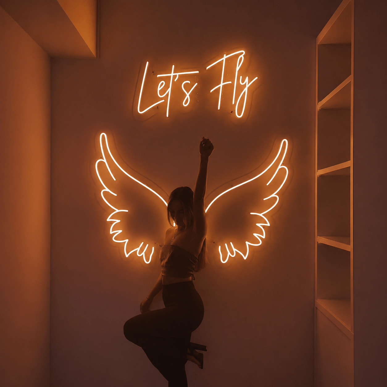 Let S Fly LED Neon Sign - Shineneon