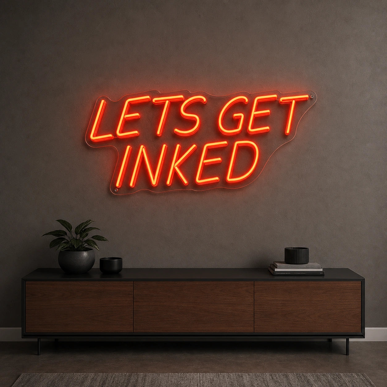 Let S Get Inked LED Neon Sign size image