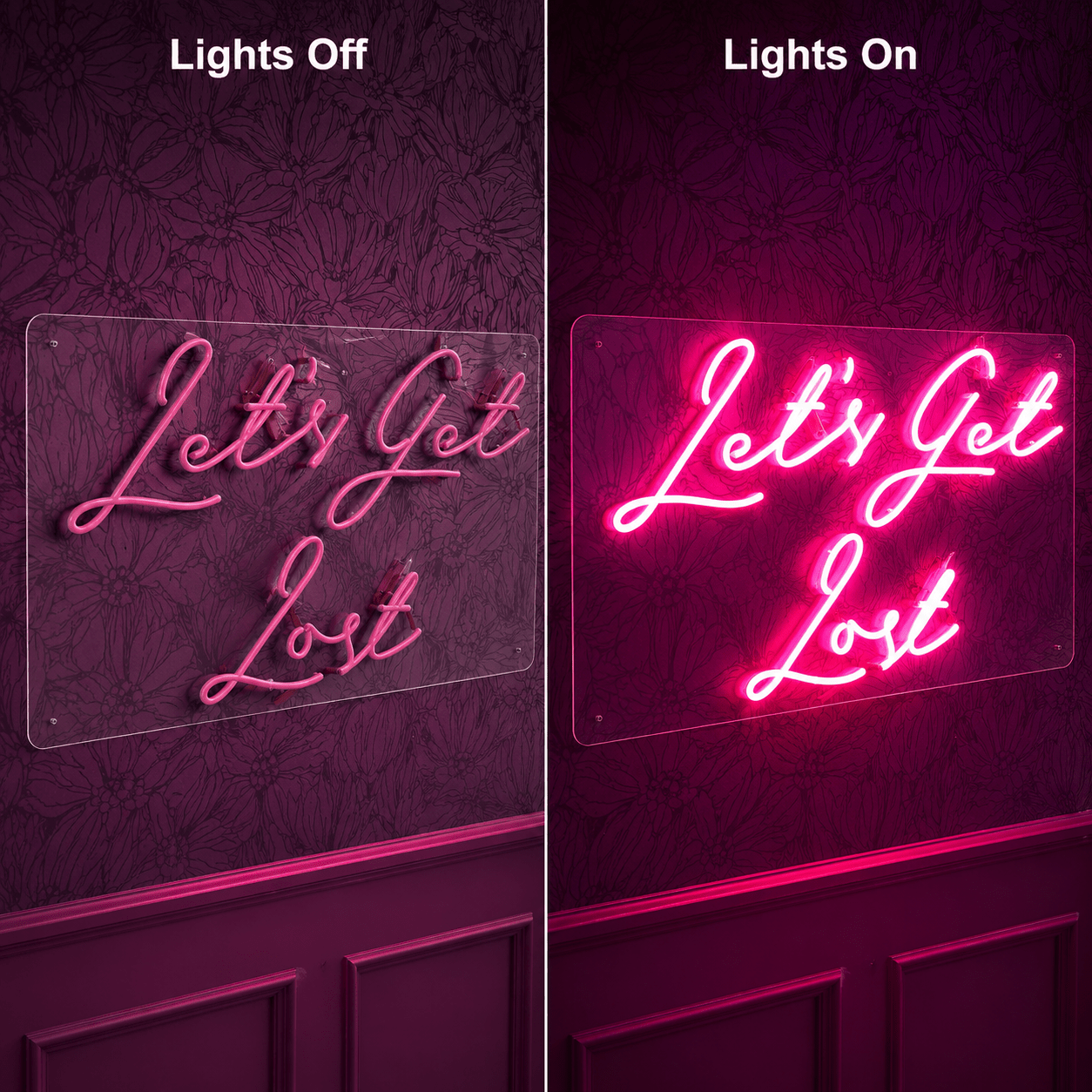 Let S Get Lost Room Decor LED Neon Sign - Shineneon