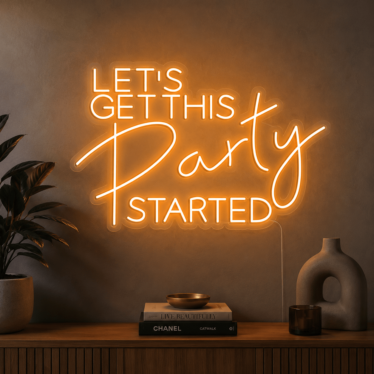 Let S Get This Party Started LED Neon Sign - Shineneon