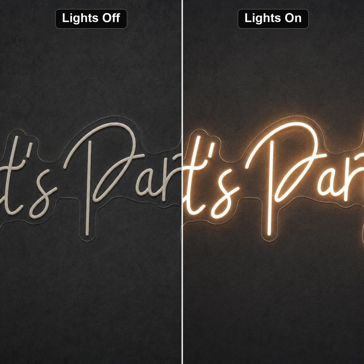 Let S Party LED Neon Sign Man Cave Neon Sign - Shineneon