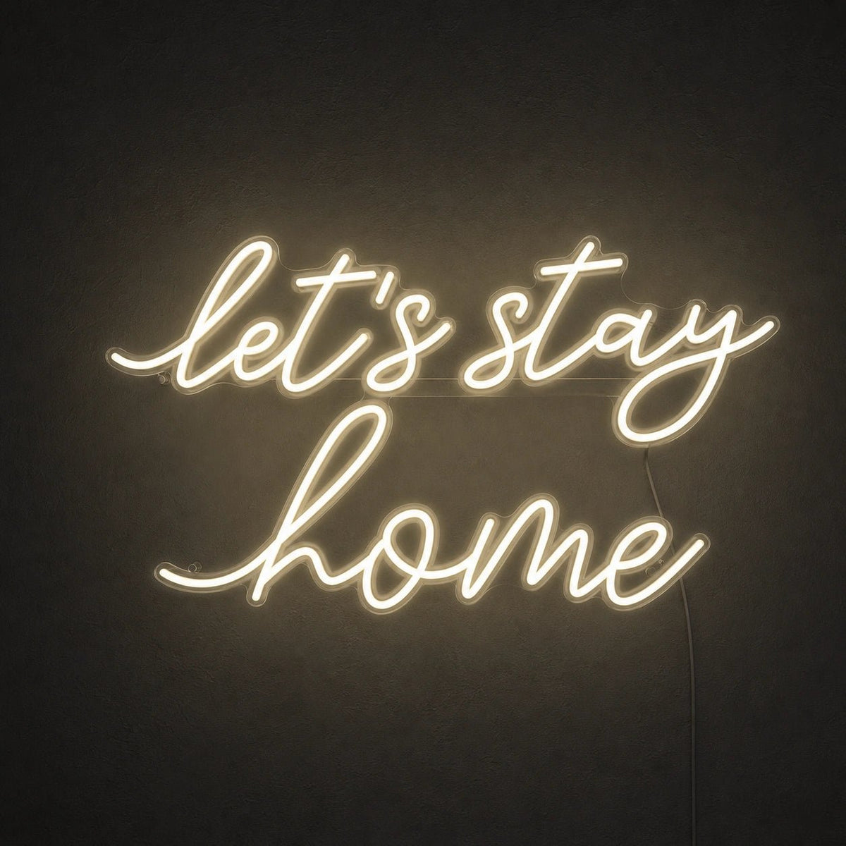 Let S Stay Home LED Neon Sign Man Cave Neon Sign - Shineneon