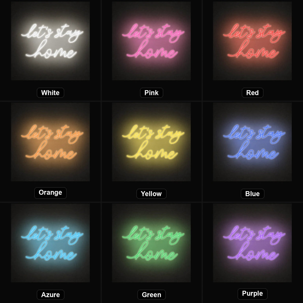 Let S Stay Home LED Neon Sign Man Cave Neon Sign - Shineneon