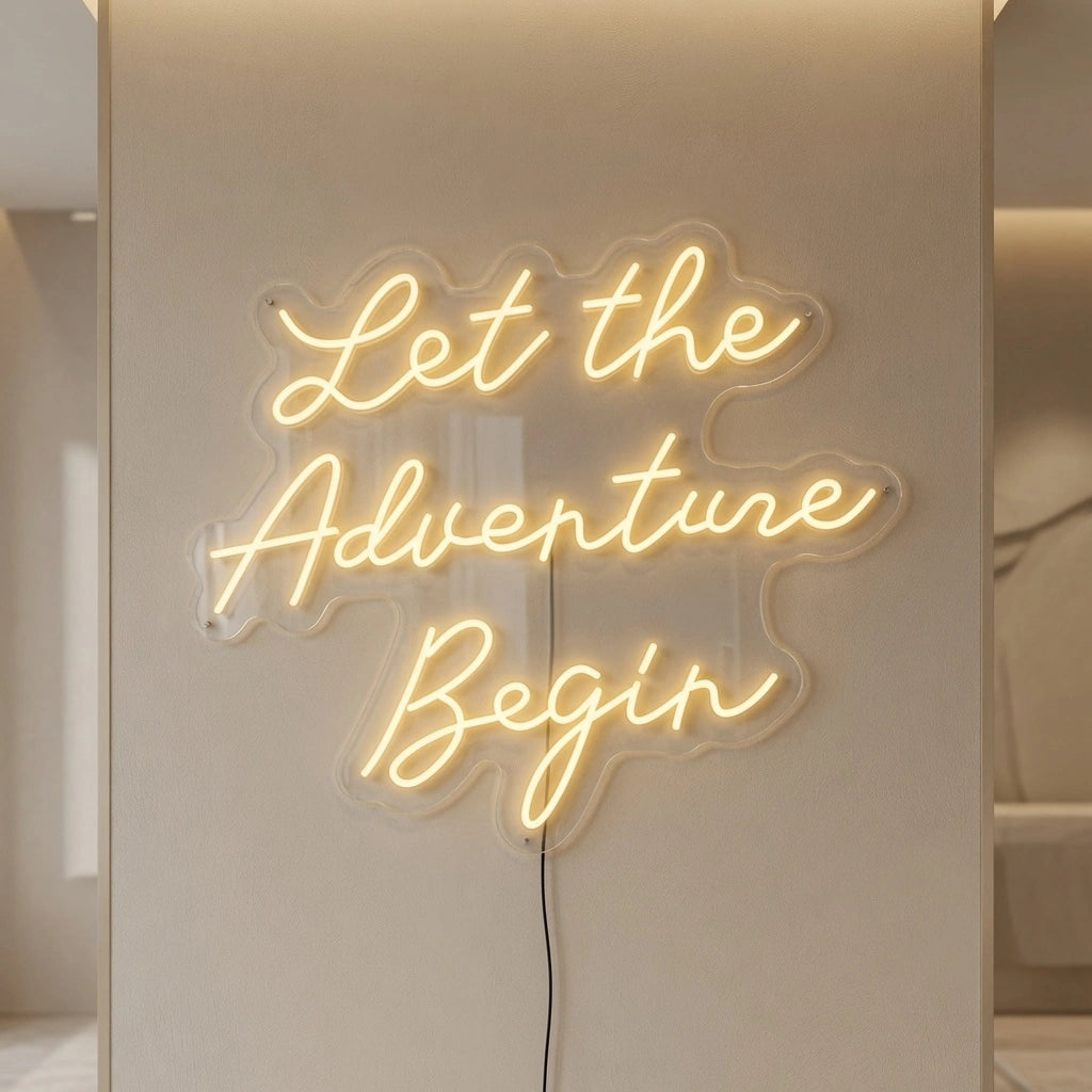 Let The Adventure Begin LED Neon Sign - 04 Size Image