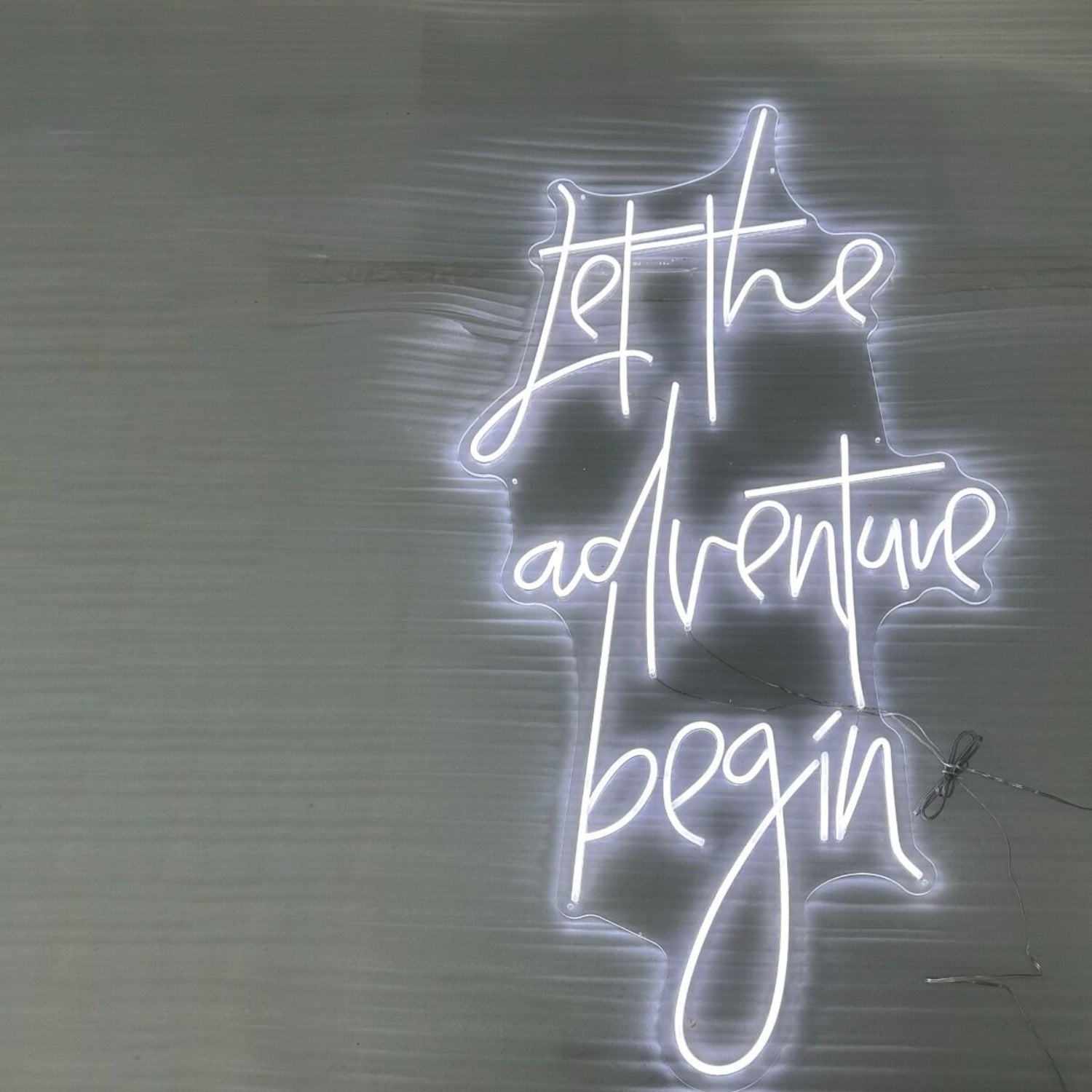 Let The Adventure Begin Neon Sign Illuminate Your Journey Ahead | Shineneon