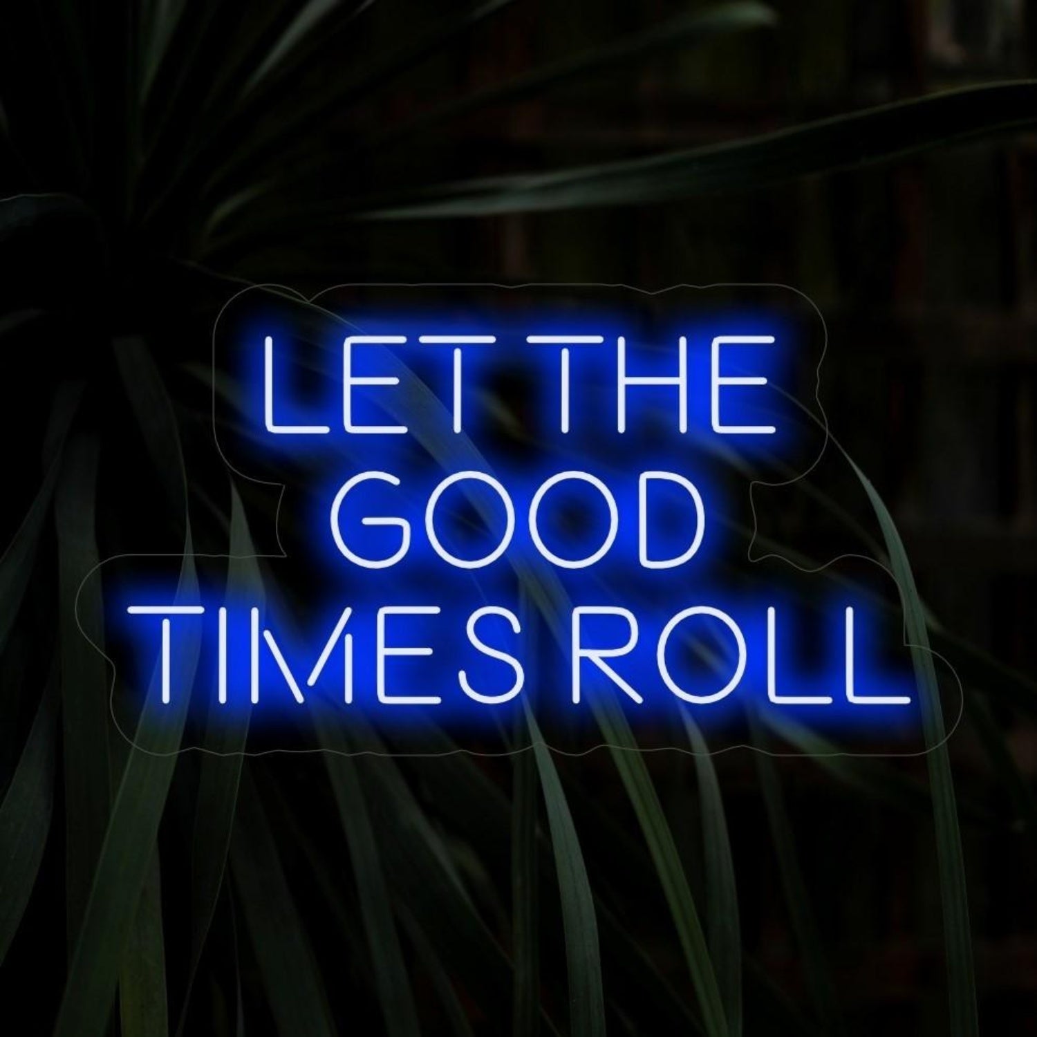 Let The Good Times Roll Blue Led Neon Sign For Bar Restaurant Home Decor | Shineneon