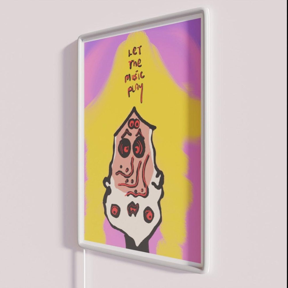 Let The Music Play Rgb Led Neon Sign Art Neon Sign