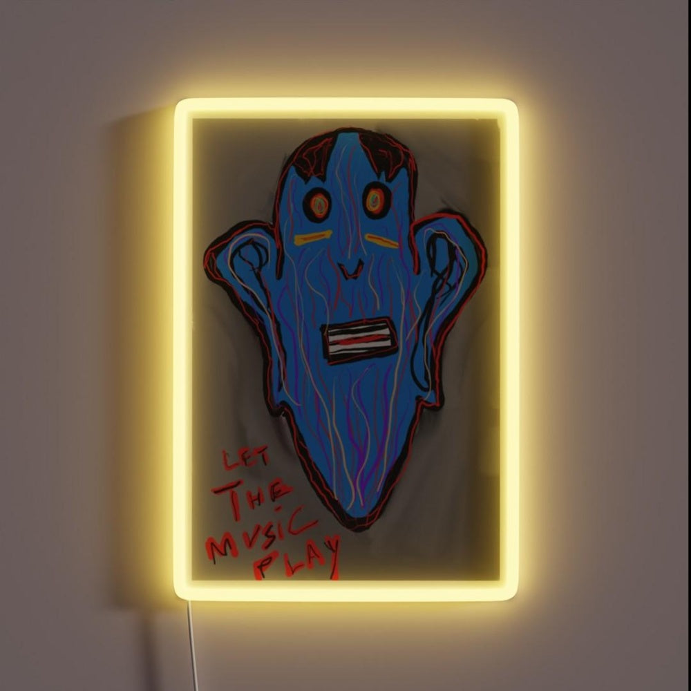 Let The Music Play Rgb Led Neon Sign Bar Creative Neon Sign