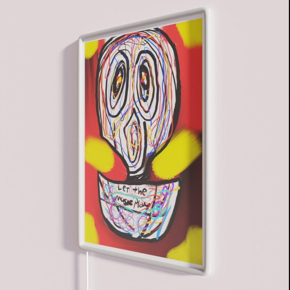 Let The Music Play Rgb Led Neon Sign Bar Decor