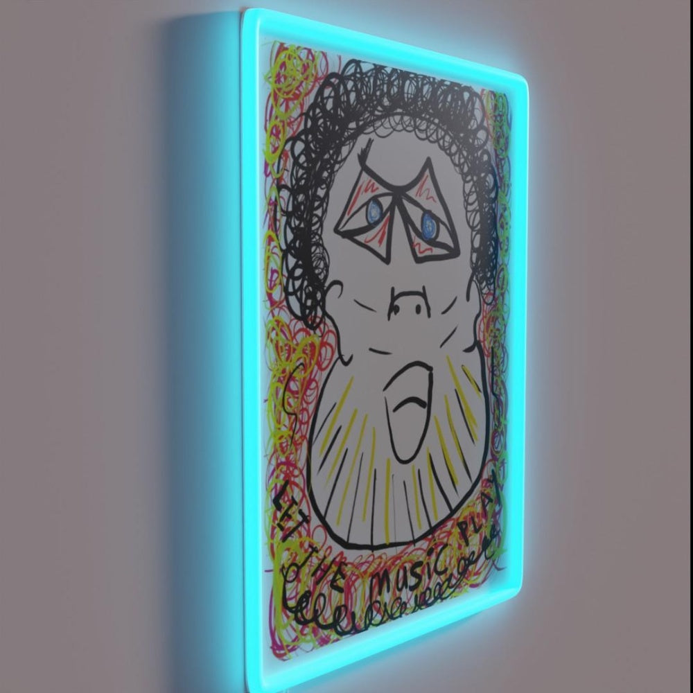 Let The Music Play Rgb Led Neon Sign Bar Modern Neon Artwork