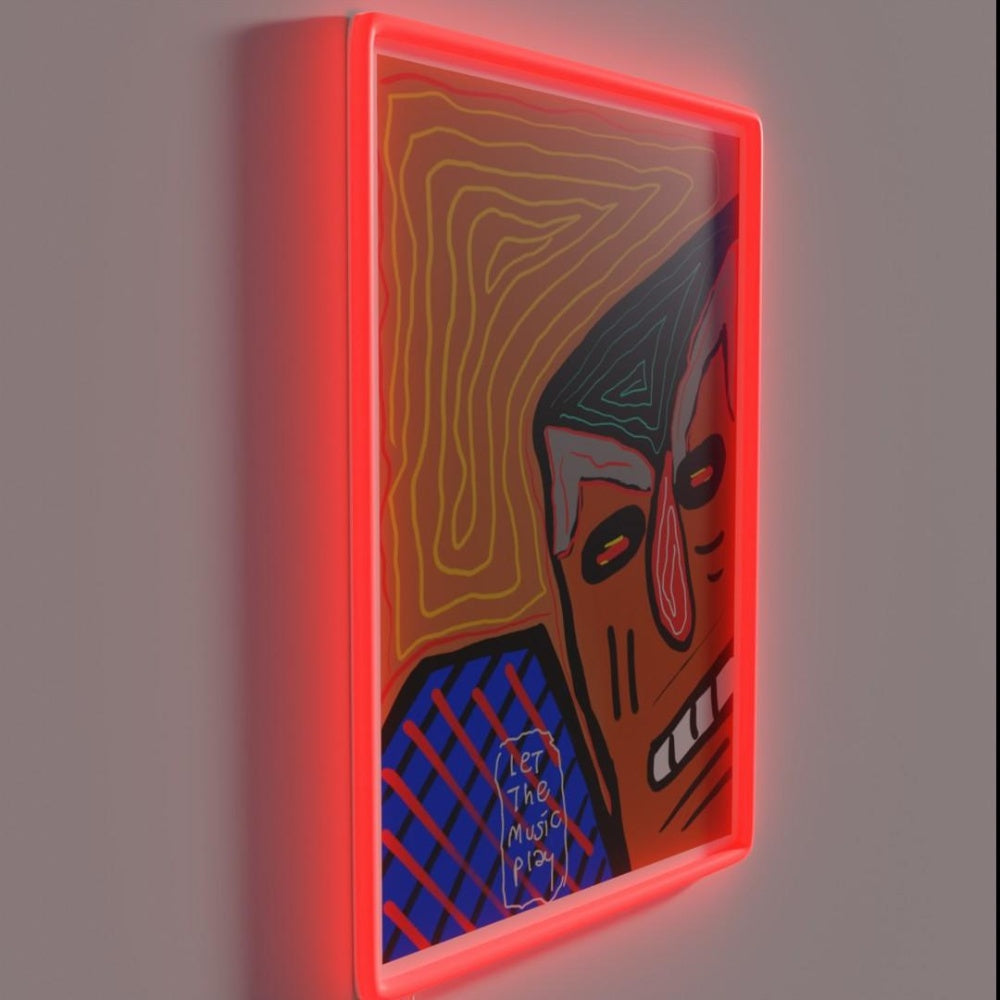 Let The Music Play Rgb Led Neon Sign Bar Neon Sign For Business