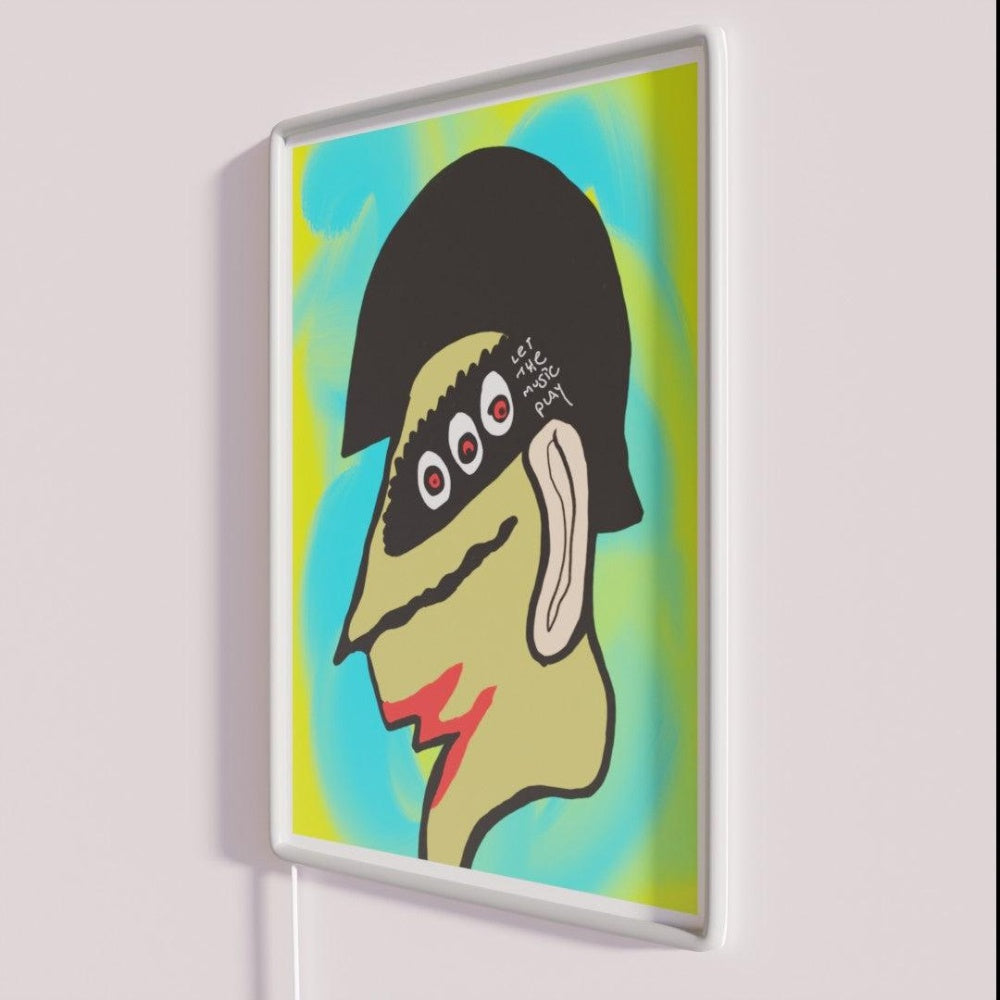 Let The Music Play Rgb Led Neon Sign Bar Wall Art