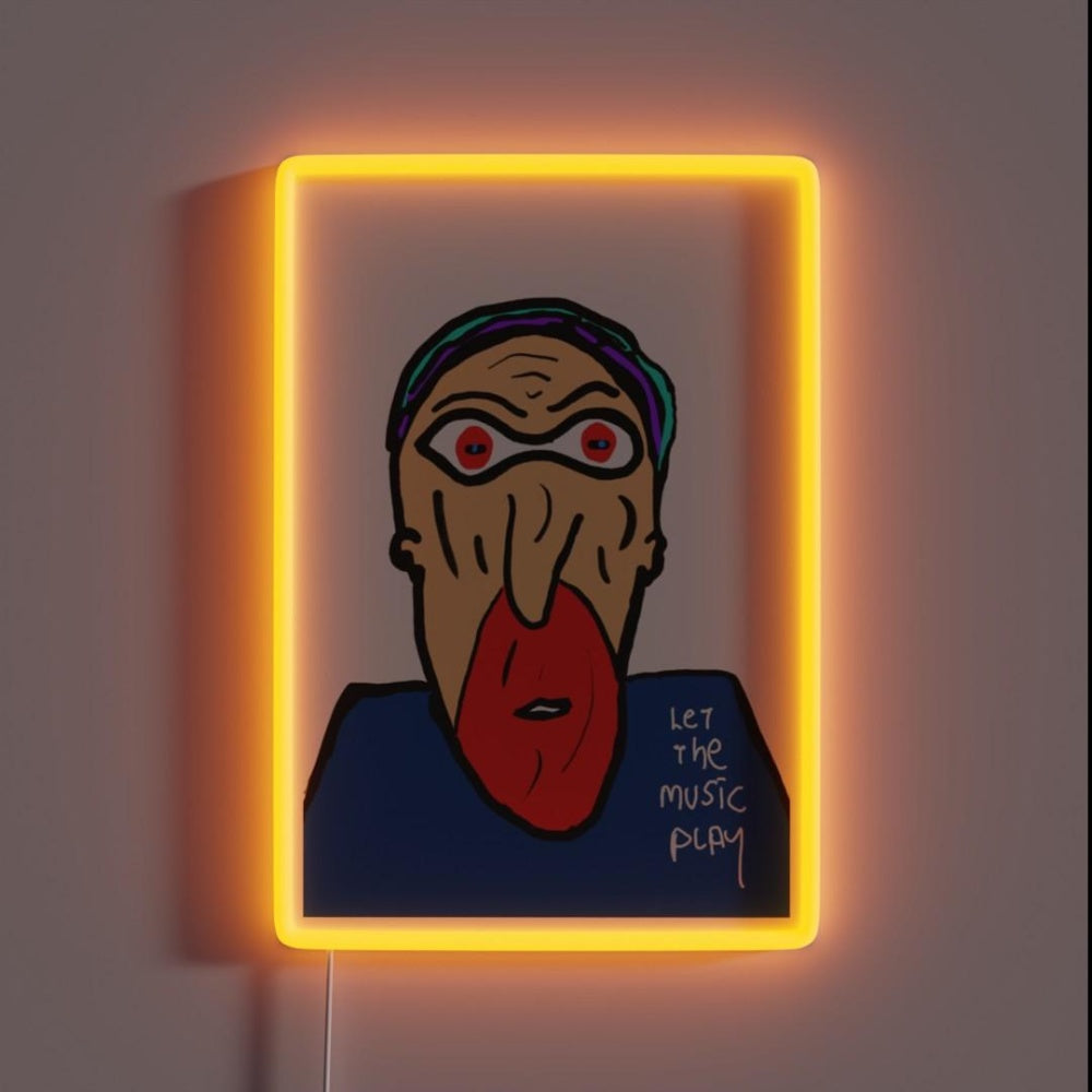 Let The Music Play Rgb Led Neon Sign Creative Neon Sign