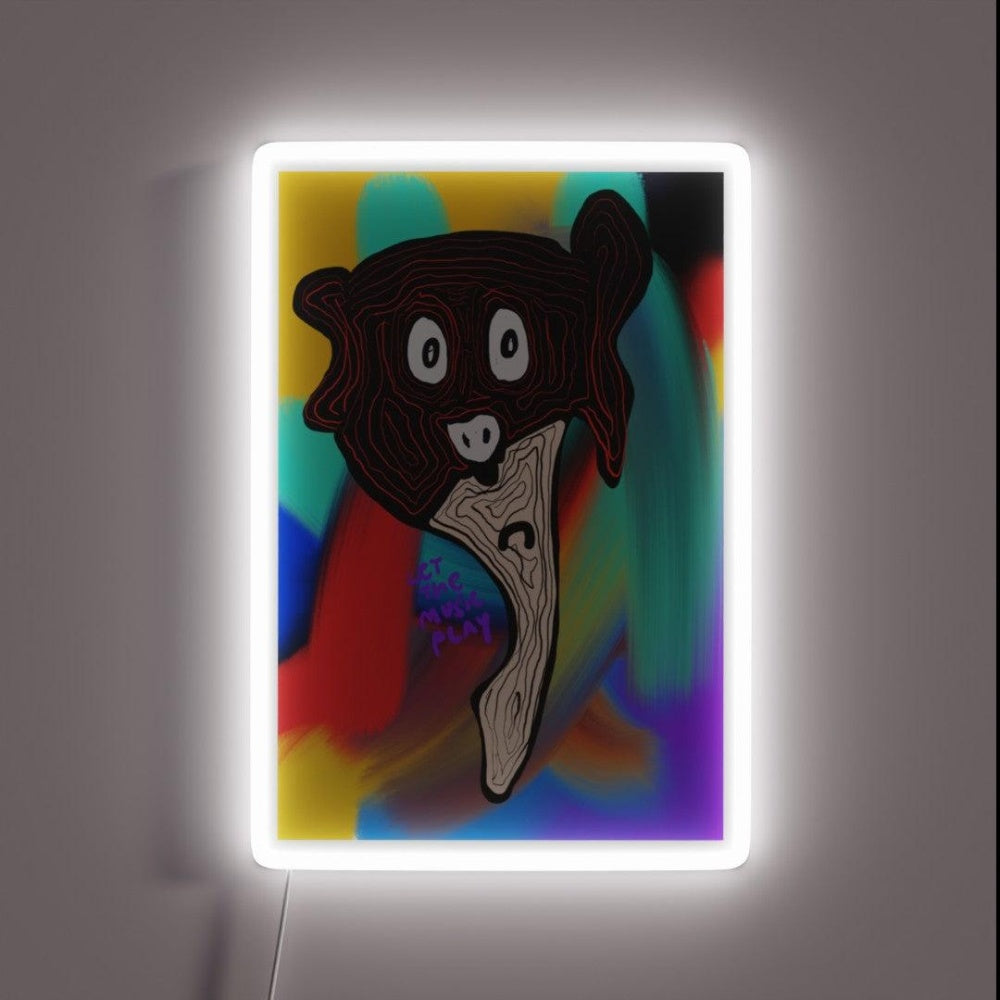 Let The Music Play Rgb Led Neon Sign Home Abstract Neon Sign