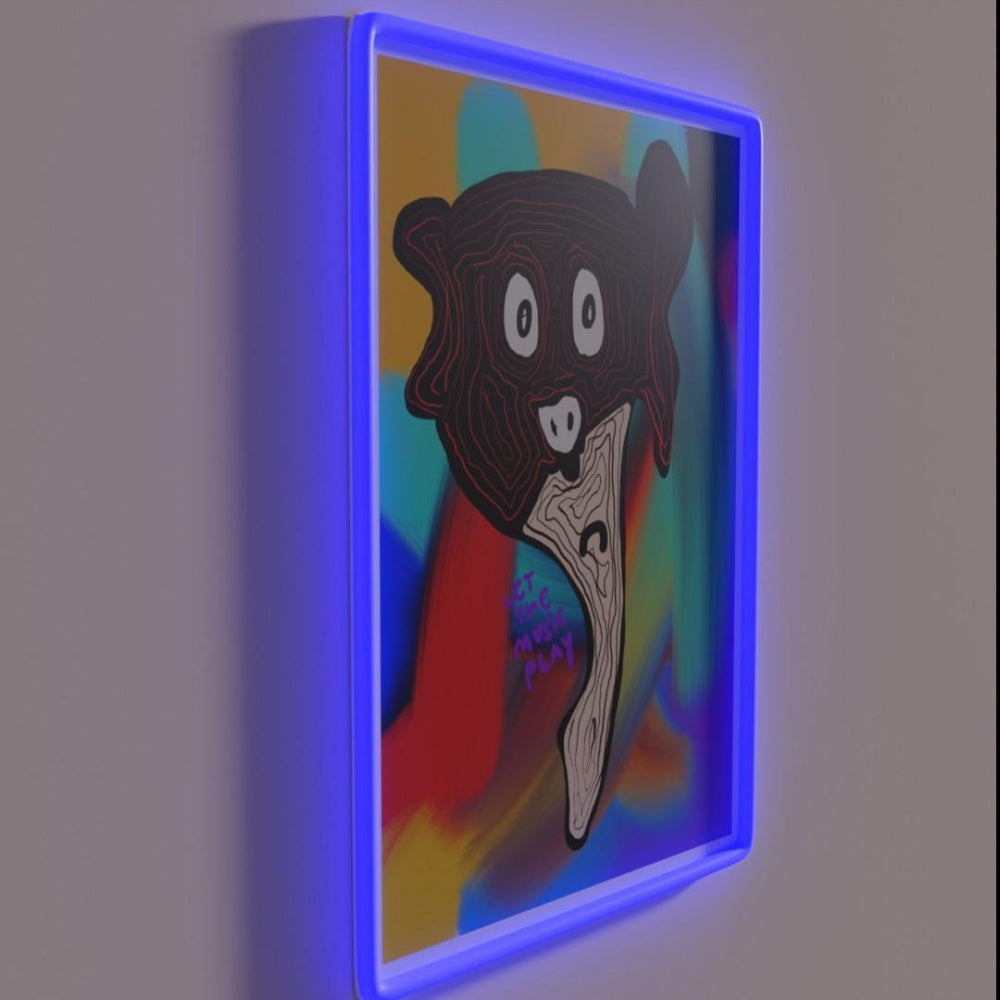 Let The Music Play Rgb Led Neon Sign Home Abstract Neon Sign