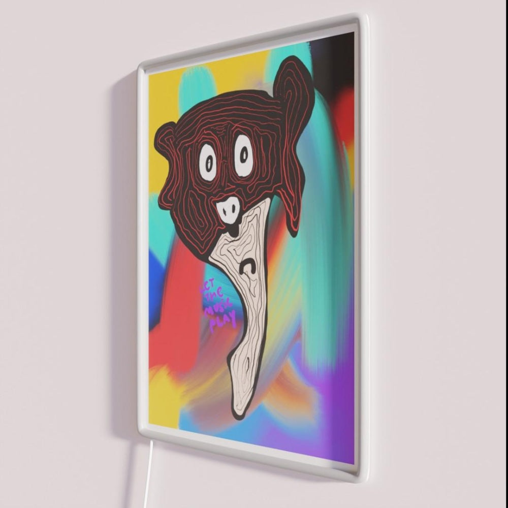 Let The Music Play Rgb Led Neon Sign Home Abstract Neon Sign