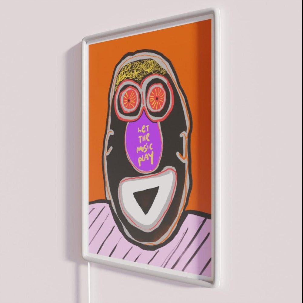 Let The Music Play Rgb Led Neon Sign Home Artistic Neon Light