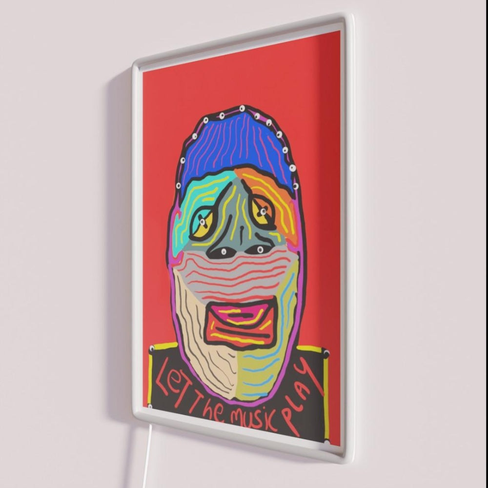 Let The Music Play Rgb Led Neon Sign Home Custom Art Neon