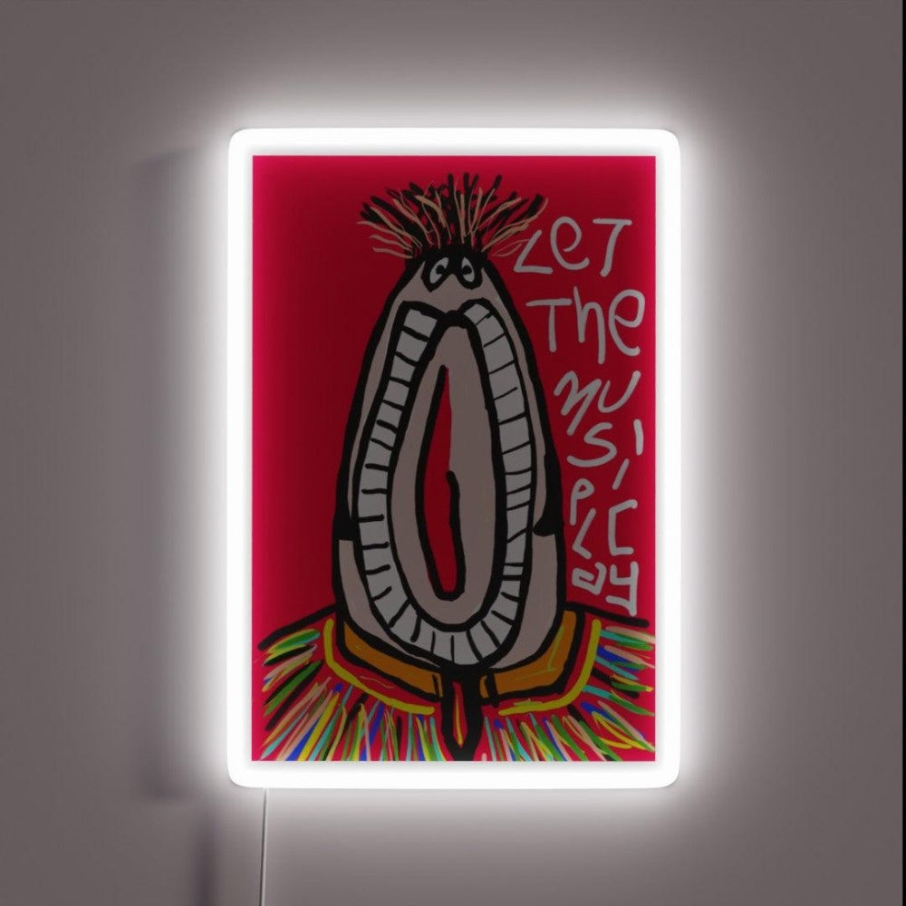 Let The Music Play Rgb Led Neon Sign Home Handmade Neon Sign