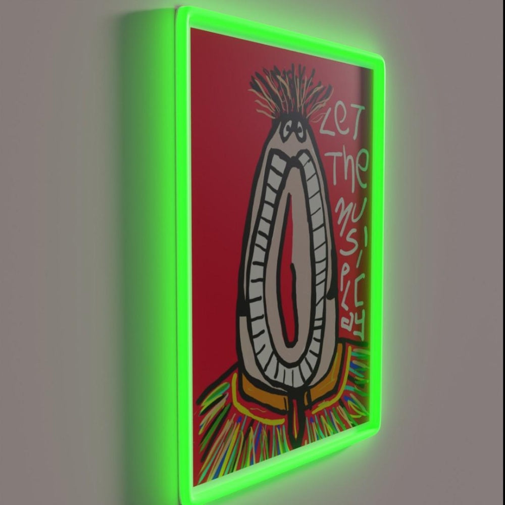 Let The Music Play Rgb Led Neon Sign Home Handmade Neon Sign