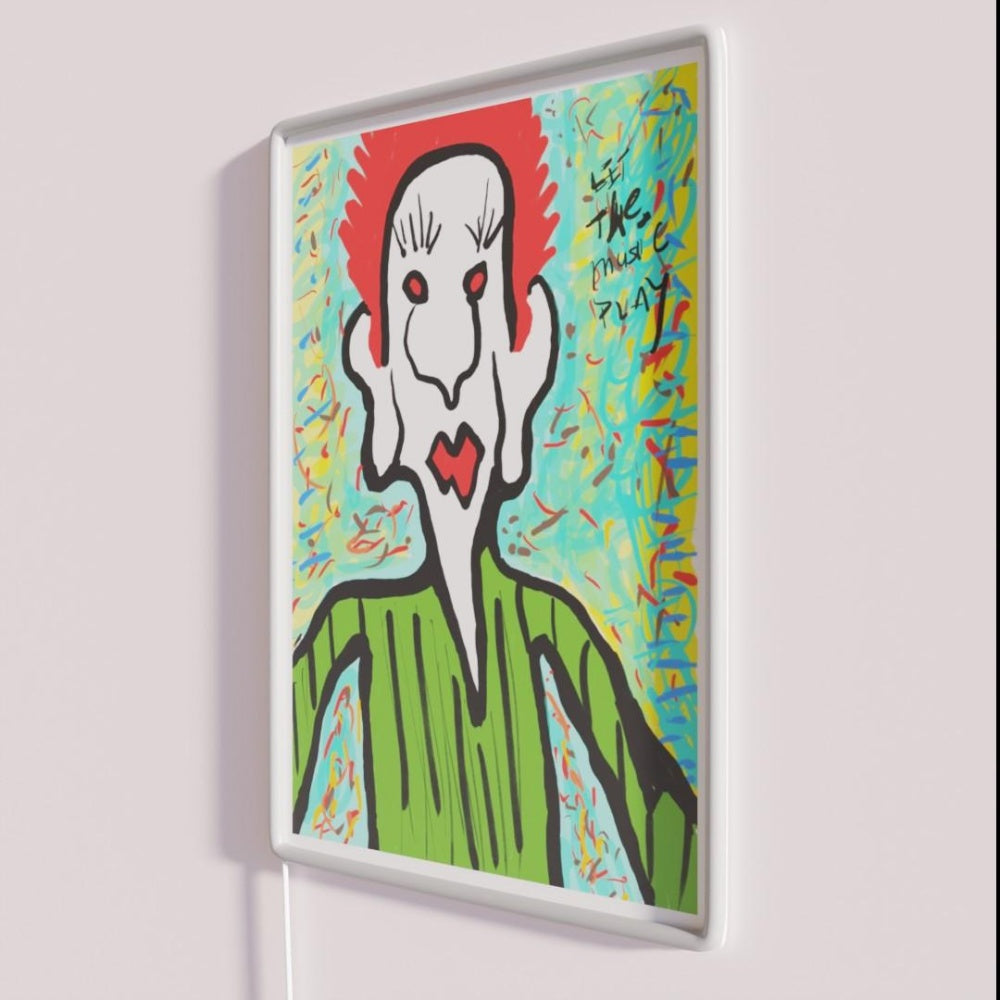 Let The Music Play Rgb Led Neon Sign Home Minimalist Neon Sign