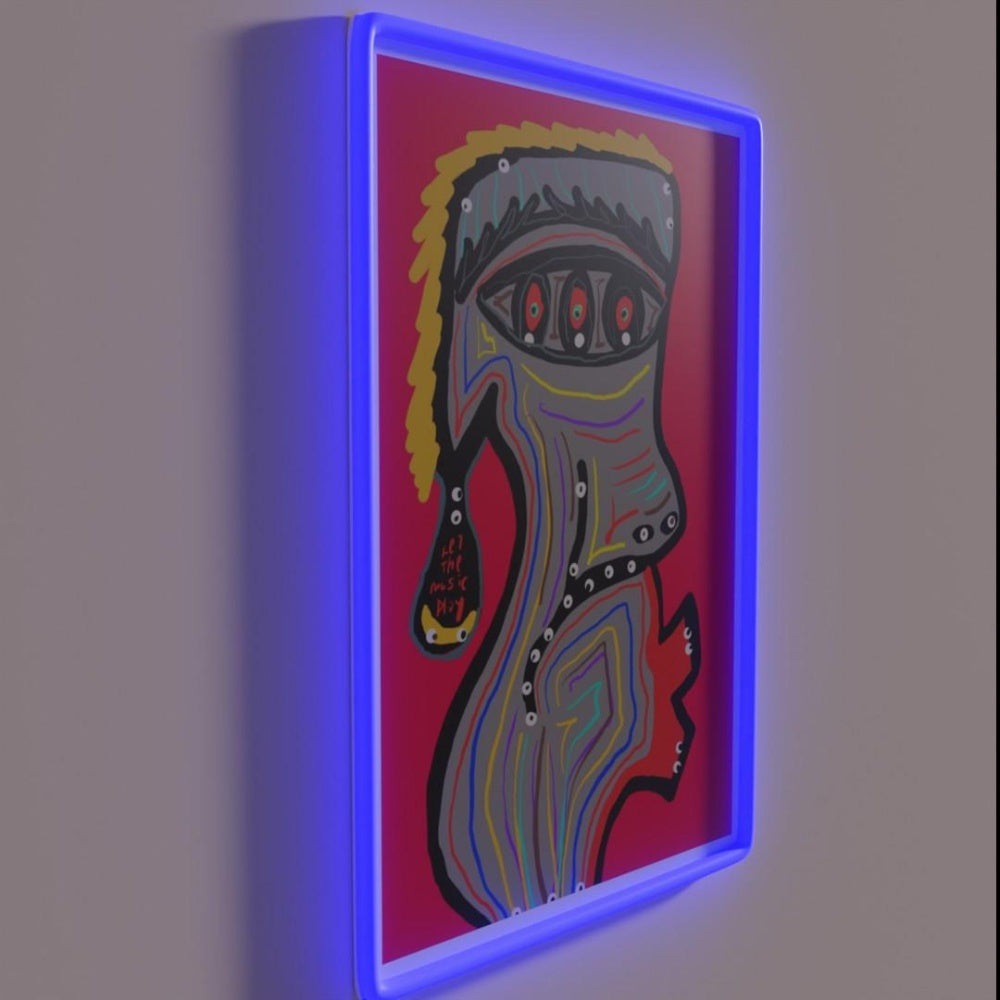 Let The Music Play Rgb Led Neon Sign Home Modern Neon Sign