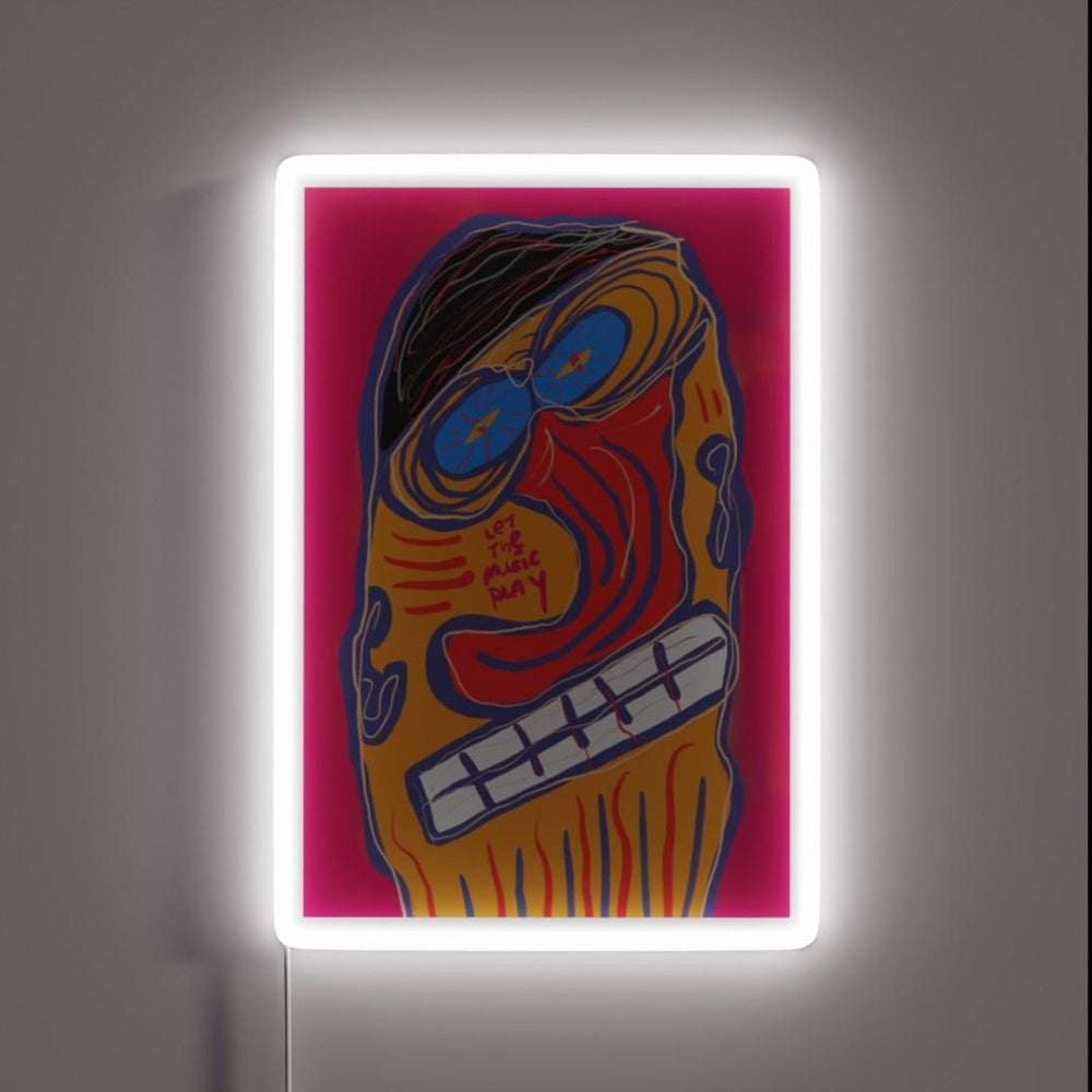 Let The Music Play Rgb Led Neon Sign Home Unique Neon Sign