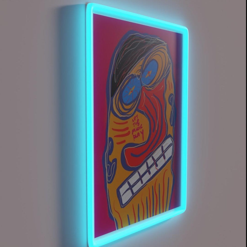 Let The Music Play Rgb Led Neon Sign Home Unique Neon Sign