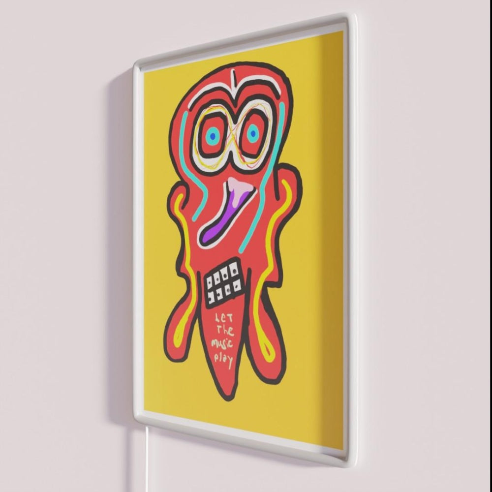 Let The Music Play Rgb Led Neon Sign Minimalist Wall Decor