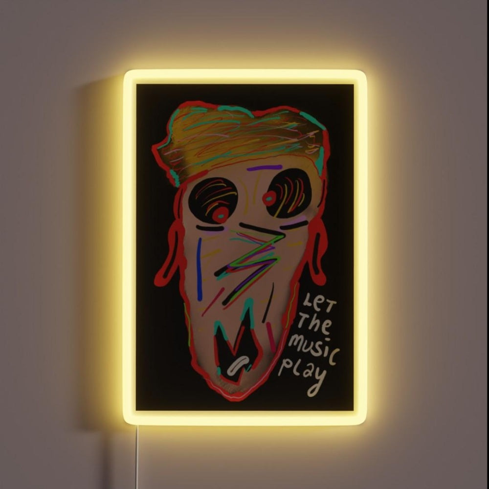 Let The Music Play Rgb Led Neon Sign Modern Neon Sign