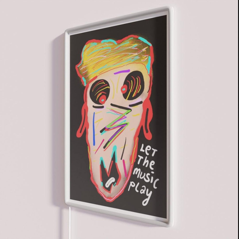 Let The Music Play Rgb Led Neon Sign Modern Neon Sign