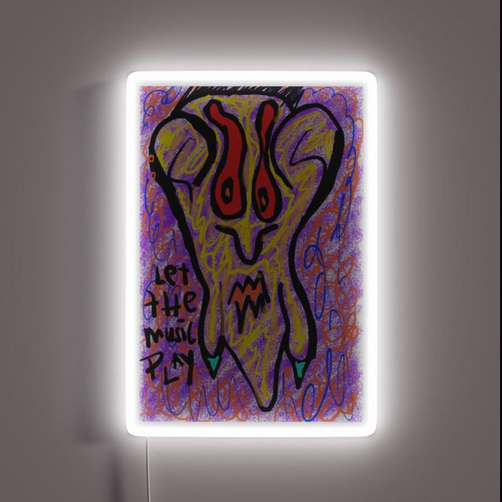 Let The Music Play Rgb Led Neon Sign Neon Art Decor