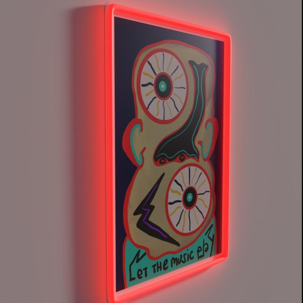Let The Music Play Rgb Led Neon Sign Neon Artwork Sign