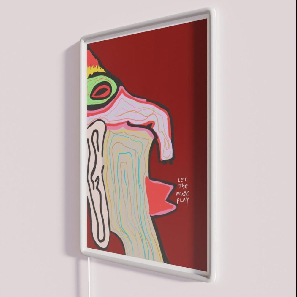 Let The Music Play Rgb Led Neon Sign Neon Sign For Studio