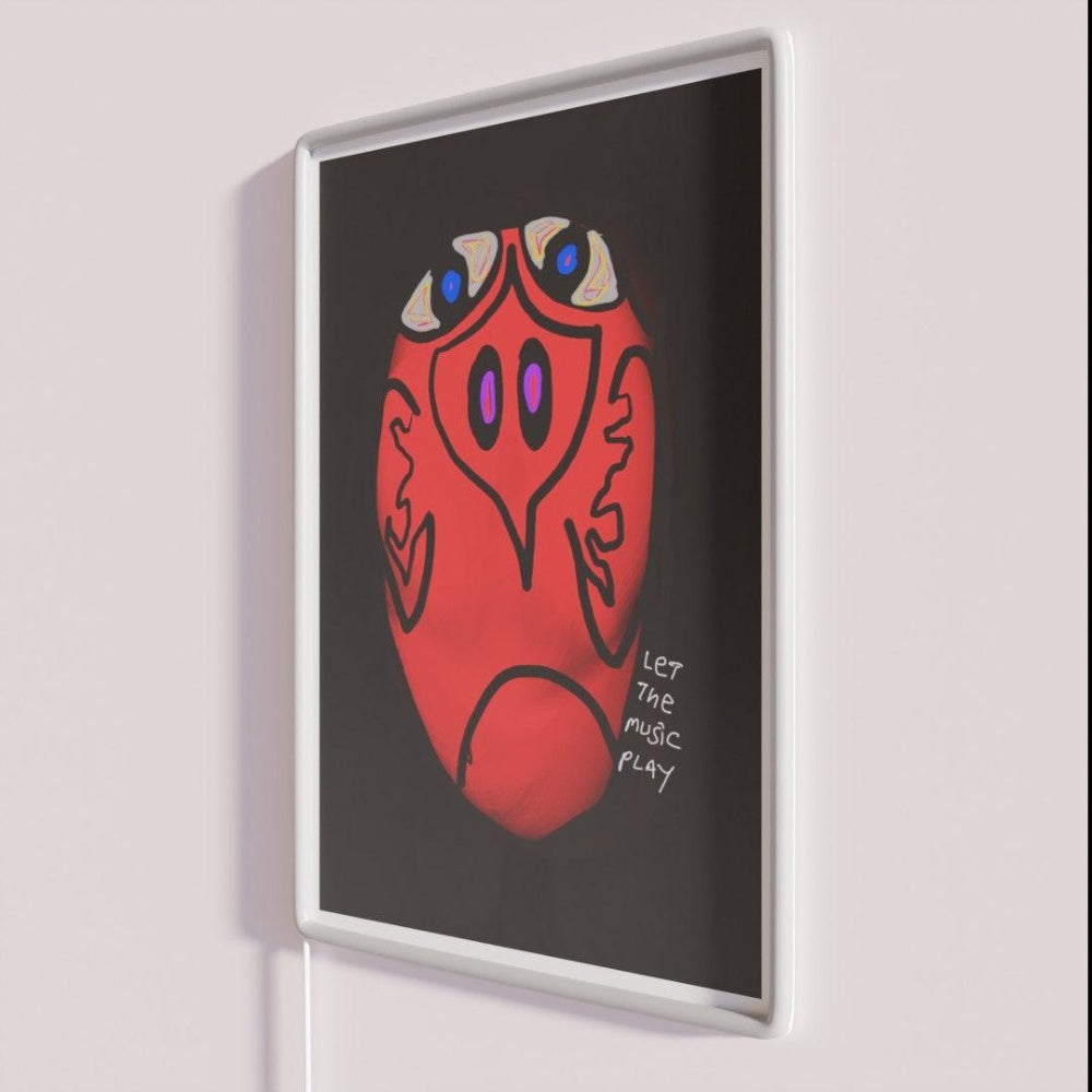 Let The Music Play Rgb Led Neon Sign Neon Sign For Studio Wall Art