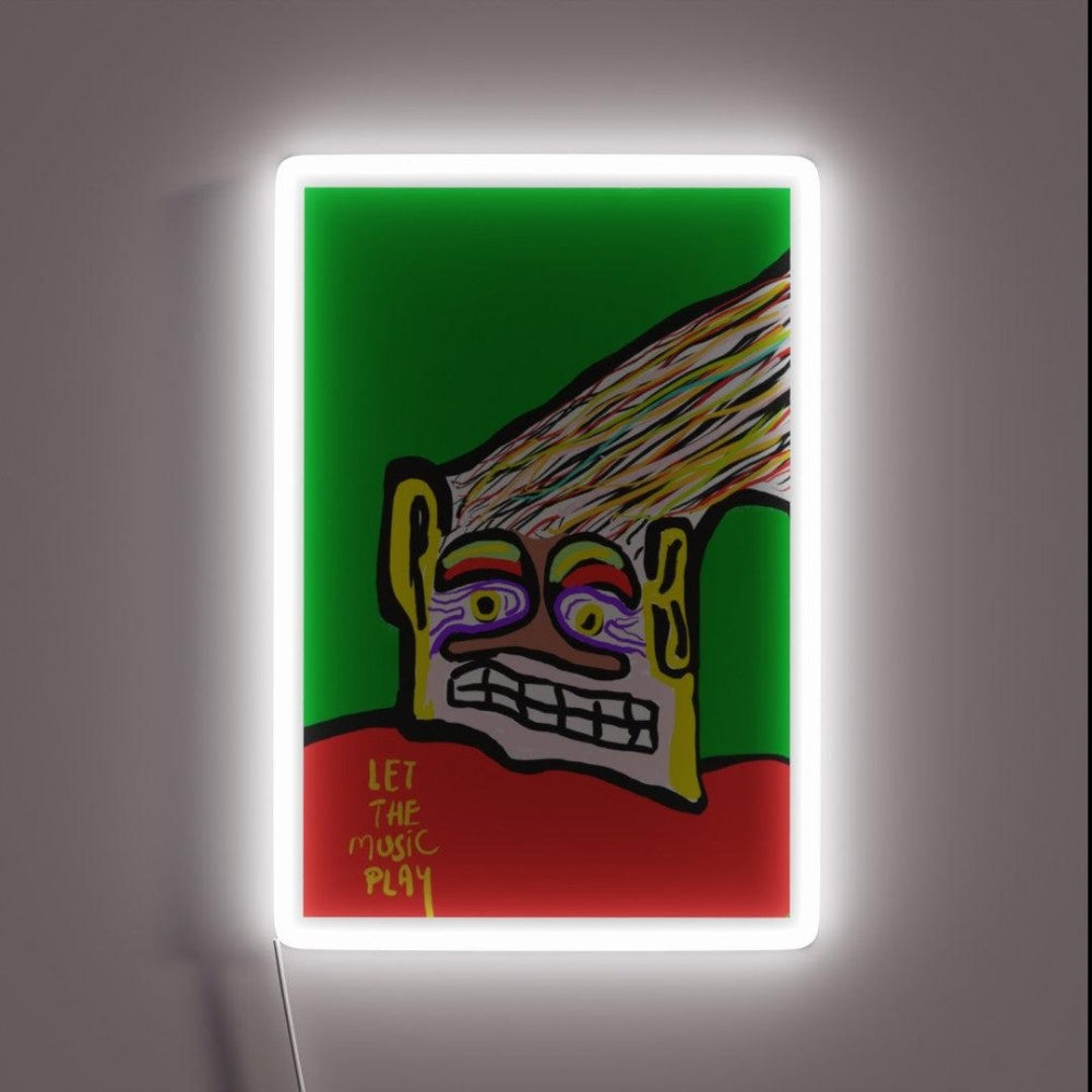Let The Music Play Rgb Led Neon Sign Neon Wall Sculpture